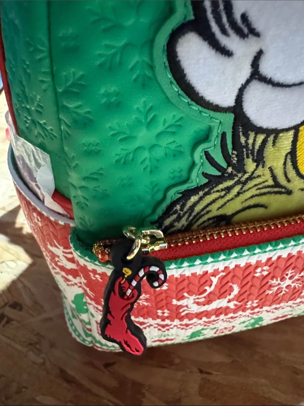 Dr. Seuss Grinch Holiday Mini Backpack in Green & Red Loungefly